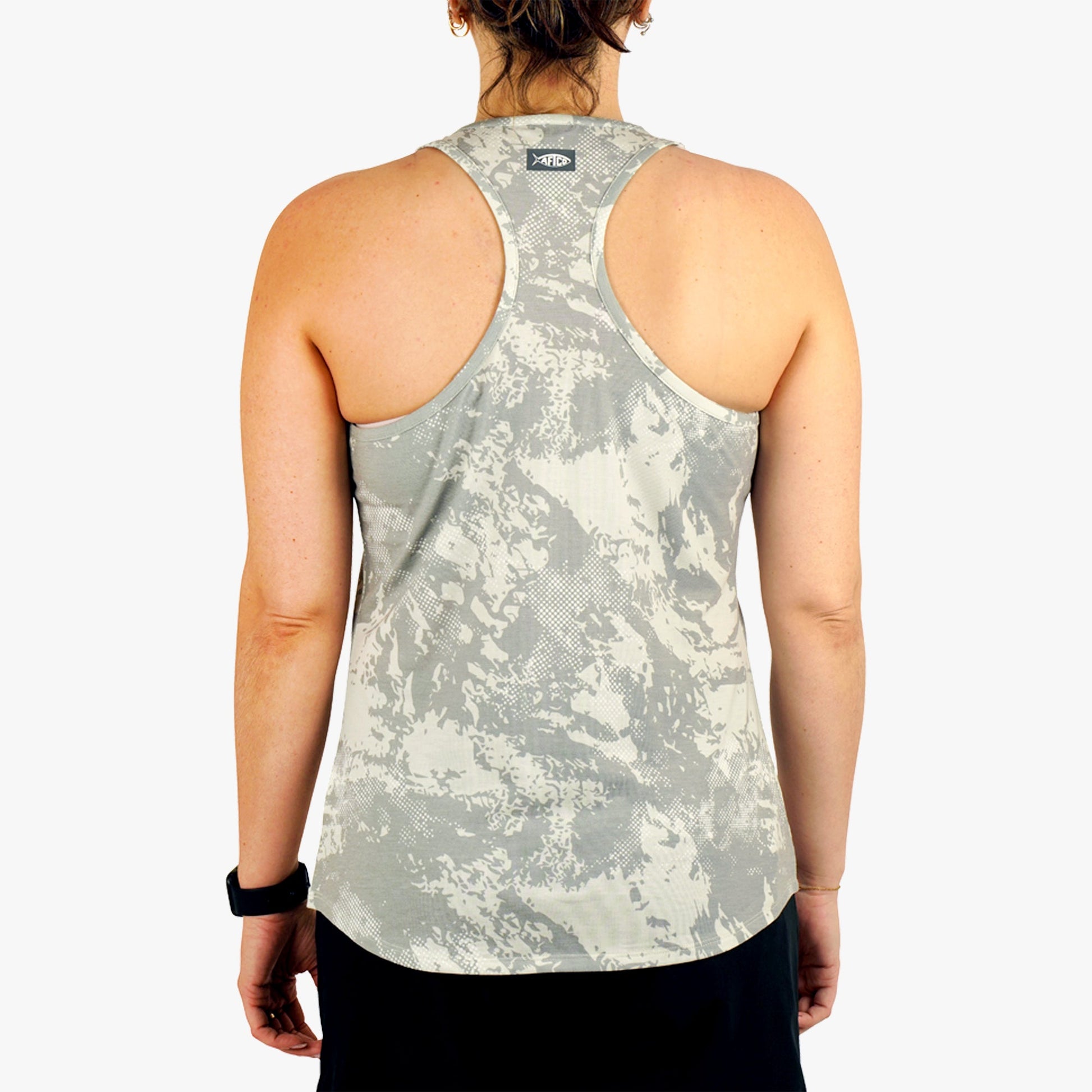 AFTCO AFTCO Ocean Bound Women's Fishing Tank Top Silver Storm Camo