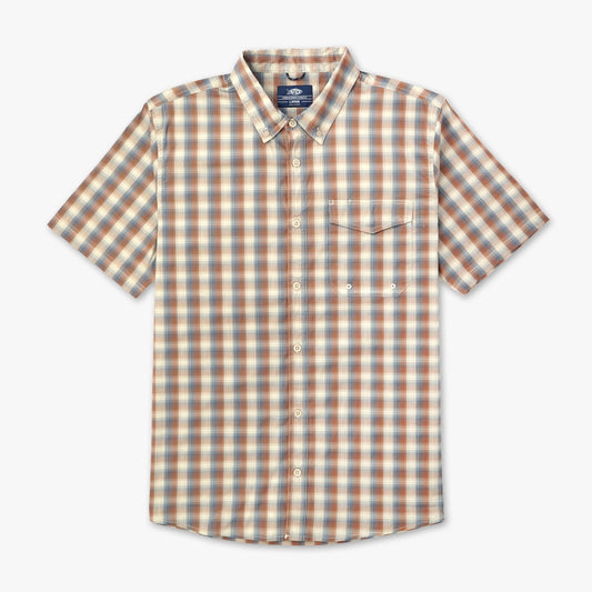 AFTCO Portside SS Button Down Fishing Shirt Splish Splash