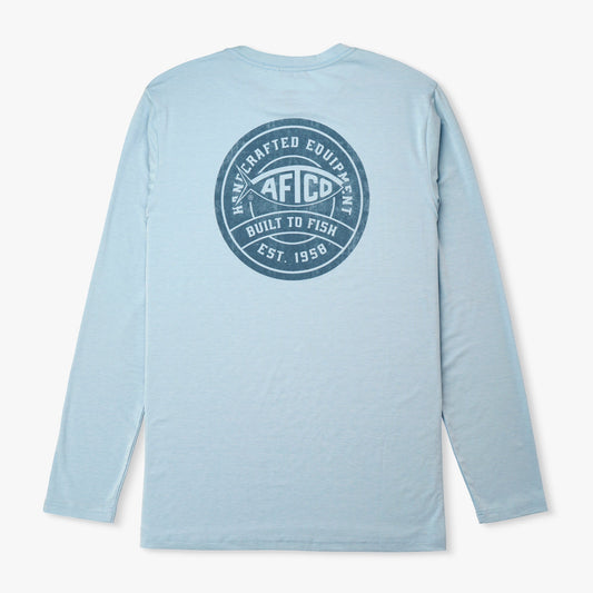 AFTCO Ocean Bound LS UV Protection Fishing Shirts Dusk Heather