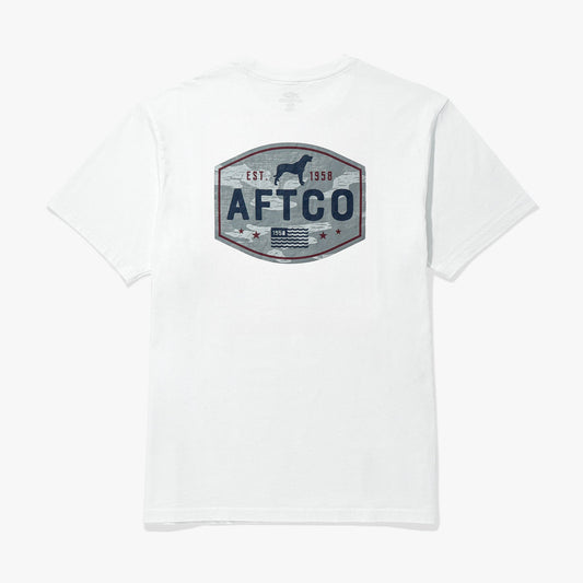 AFTCO Best Friend Men's Fishing T-Shirt White