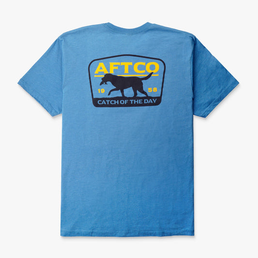 AFTCO Fetch SS Fishing T-Shirts Azure Heather