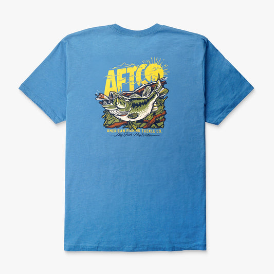 AFTCO Shelter Fishing T-Shirts Azure Heather