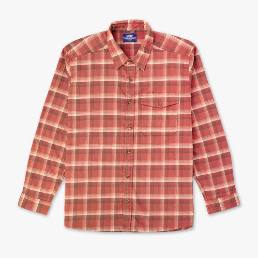 AFTCO Lager LS Flannel Shirt Redwood Burl