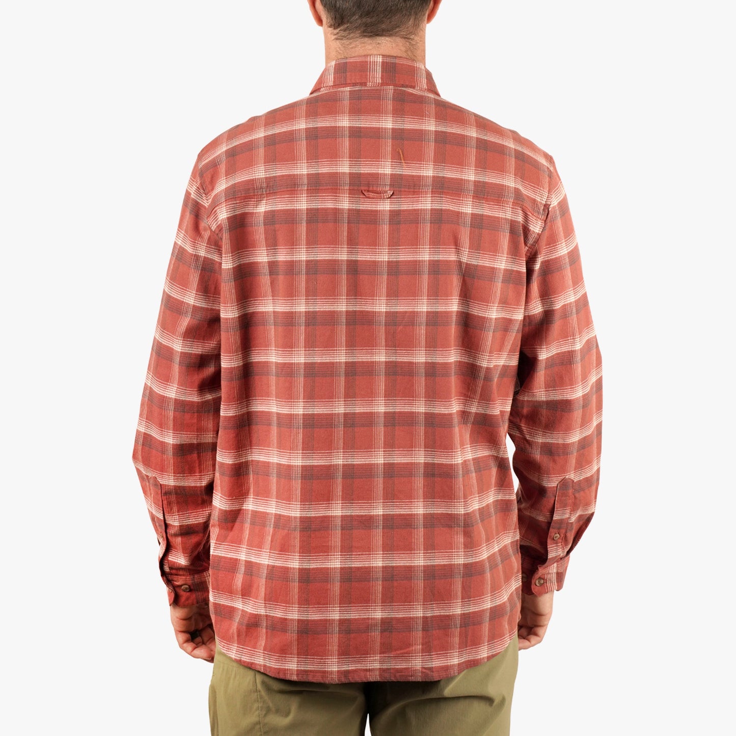 AFTCO Lager LS Flannel Shirt Redwood Burl