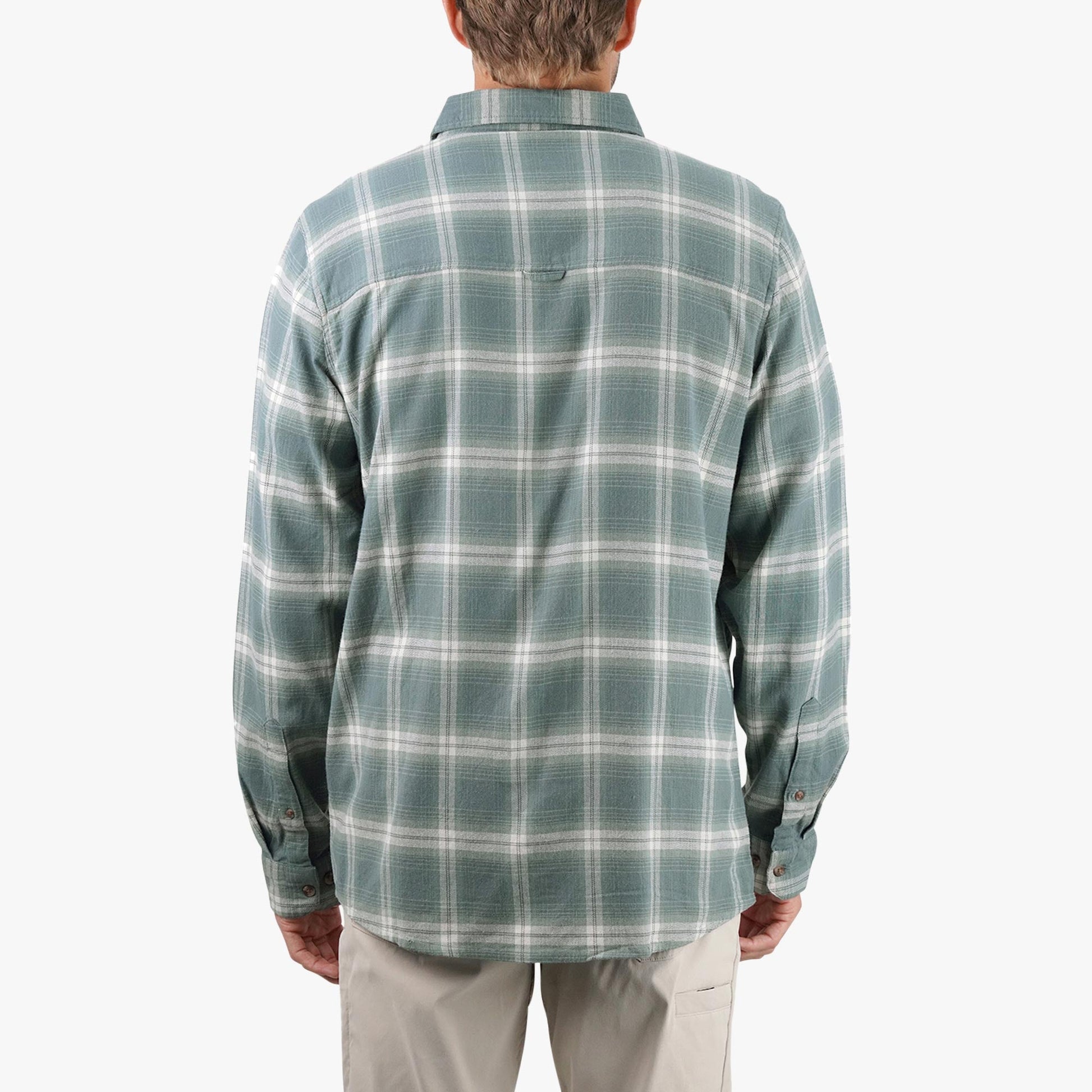 AFTCO Lager LS Flannel Shirt Redwood Burl