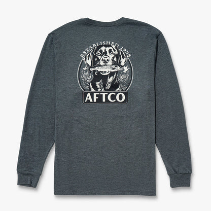 AFTCO On The Road Long Sleeve Men's Fishing Shirt Bungee Cord Heather
