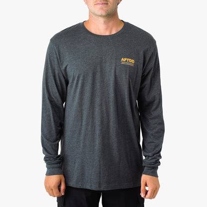 AFTCO Blue Skies Long Sleeve Men's Fishing Shirt Charcoal Heather