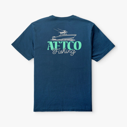 AFTCO Dreamer SS Boat T-Shirt Naval