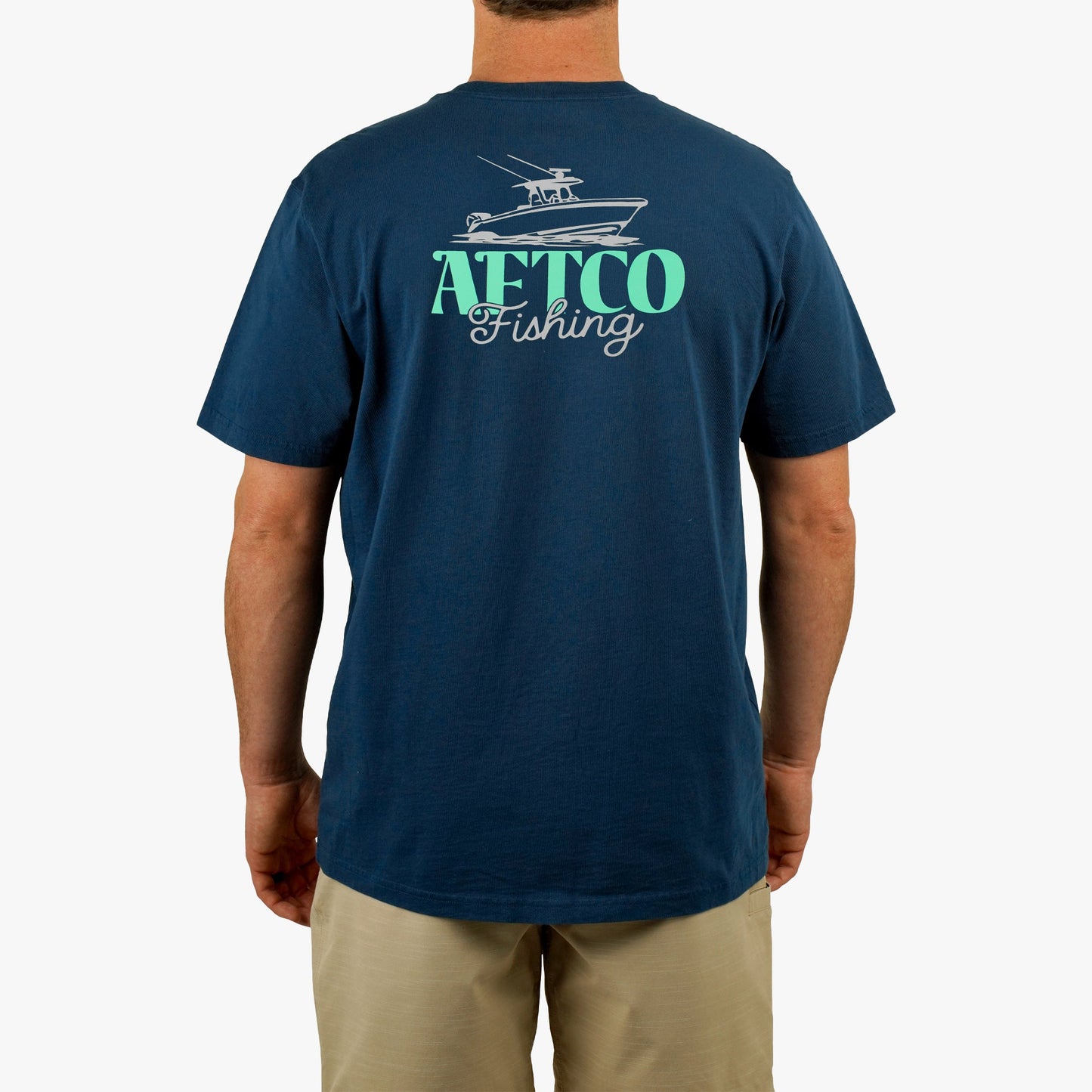 AFTCO Dreamer SS Boat T-Shirt Naval
