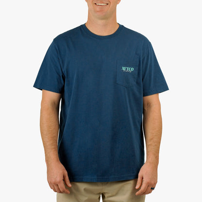 AFTCO Dreamer SS Boat T-Shirt Naval