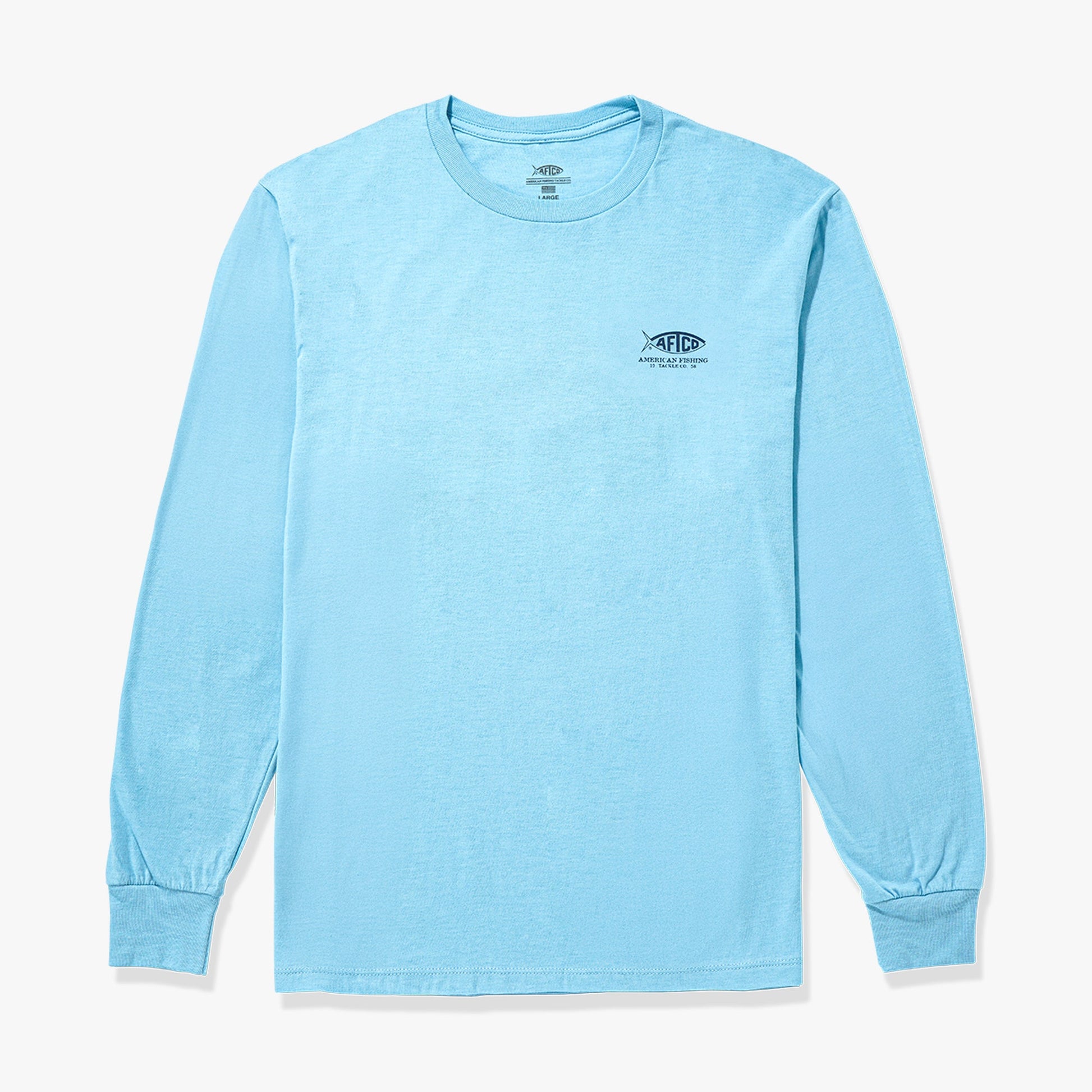 AFTCO Wander Long Sleeve Fishing Shirt Bungee Cord Heather