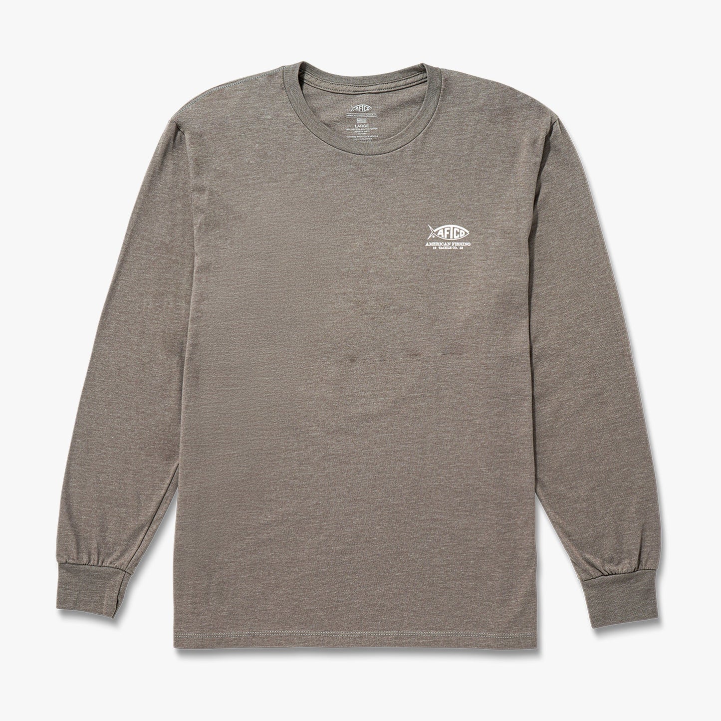 AFTCO Wander Long Sleeve Fishing Shirt Bungee Cord Heather