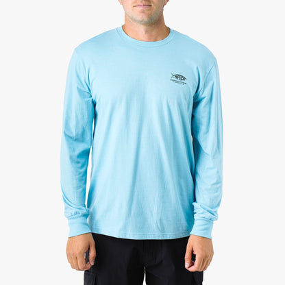 AFTCO Gamble Long Sleeve Men's Fishing T-Shirt Bungee Cord Heather