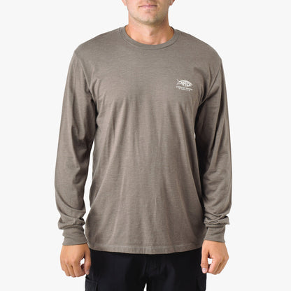 AFTCO Gamble Long Sleeve Men's Fishing T-Shirt Bungee Cord Heather