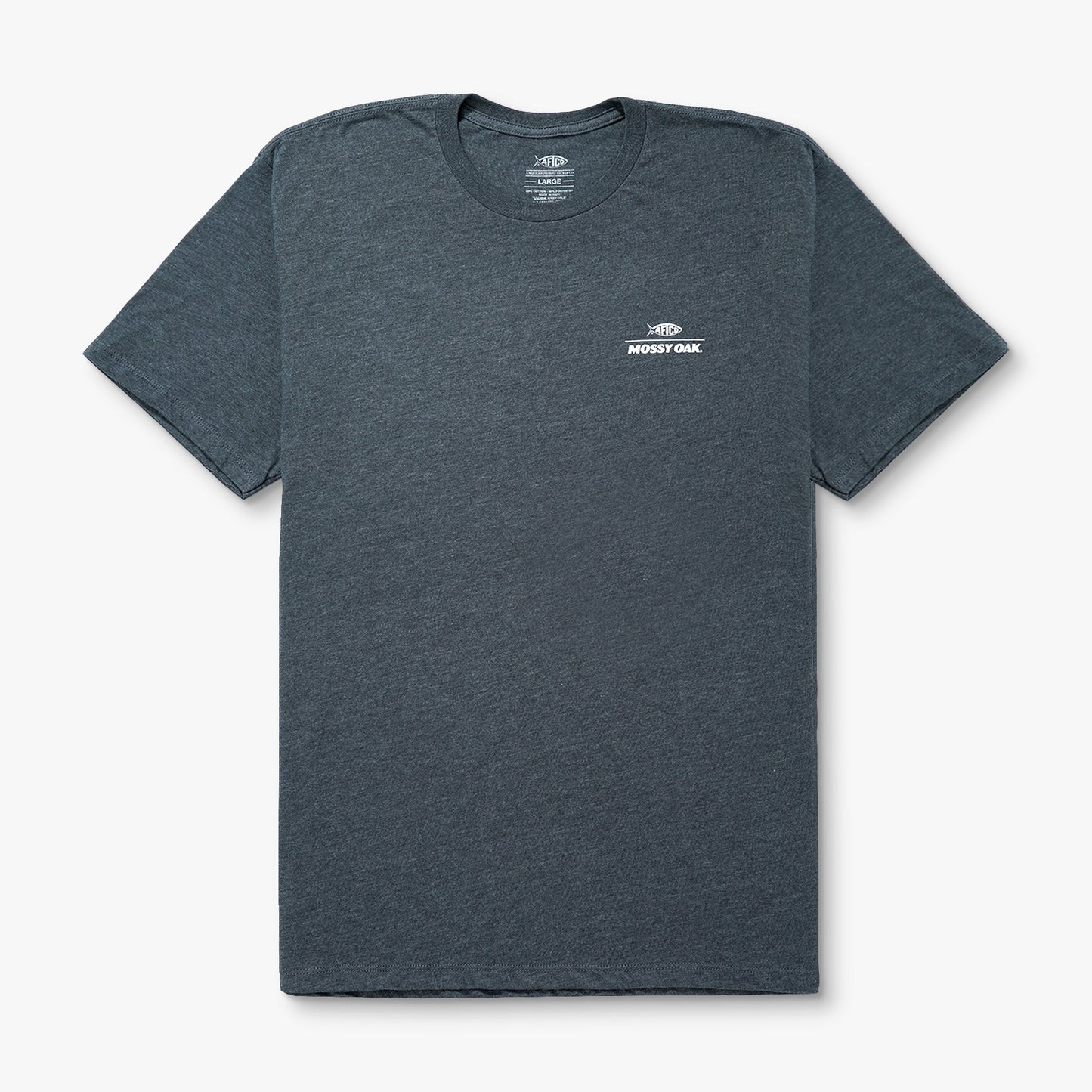AFTCO Traditions SS Fishing T-Shirt Charcoal Heather