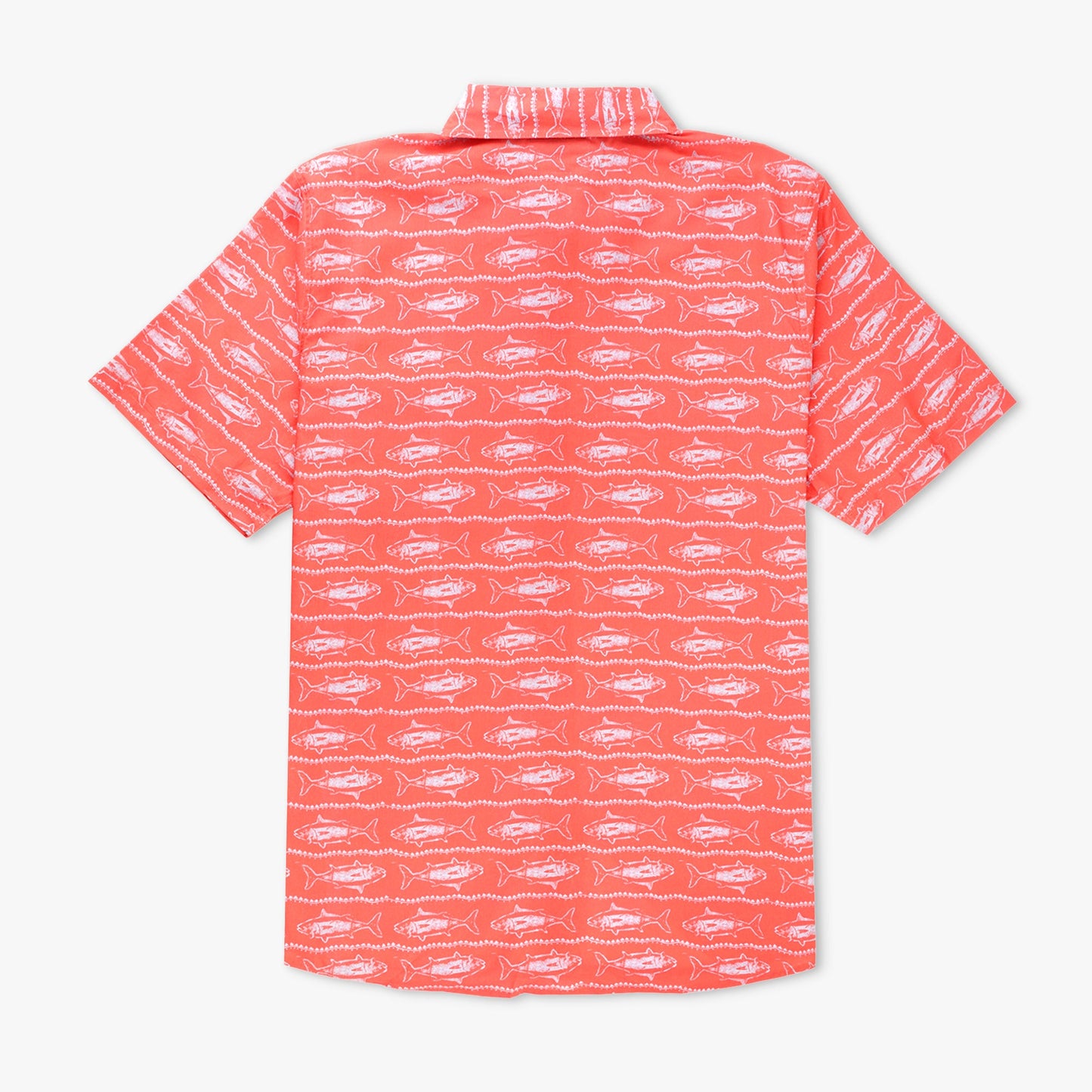 AFTCO Boatbar SS Button Down Fishing Shirt Soft Coral