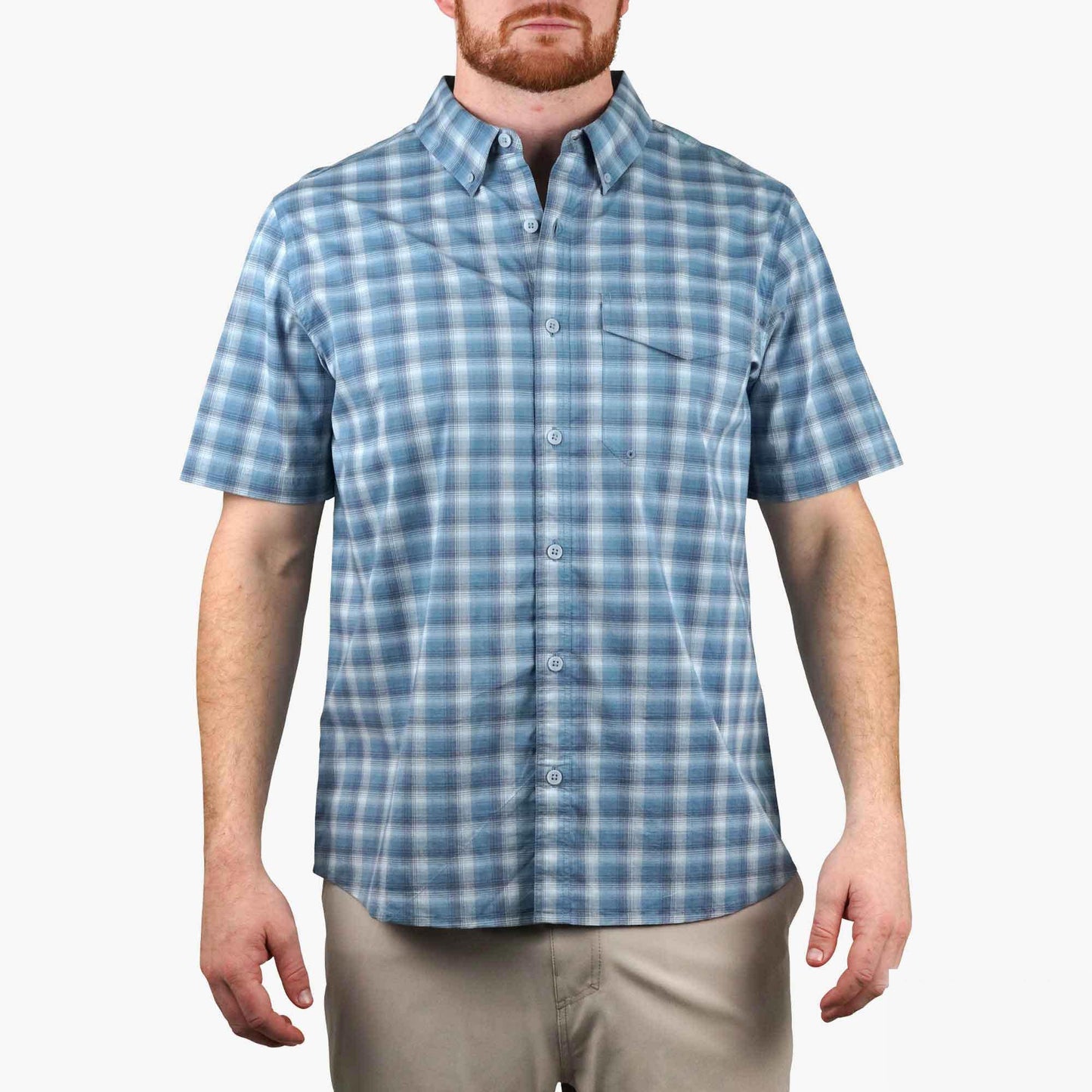 AFTCO Portside SS Vented Fishing Shirt Bering Sea