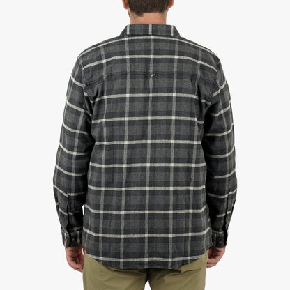 AFTCO Lager LS Flannel Shirt Black